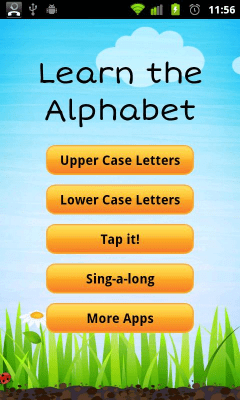 Screenshot of the application Learn the Alphabet - #1