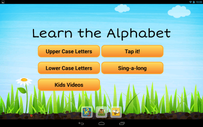 Screenshot of the application Learn the Alphabet - #5