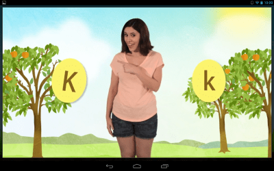 Screenshot of the application Learn the Alphabet - #6