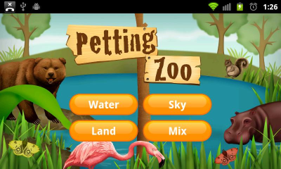 Screenshot of the application Petting Zoo - #1