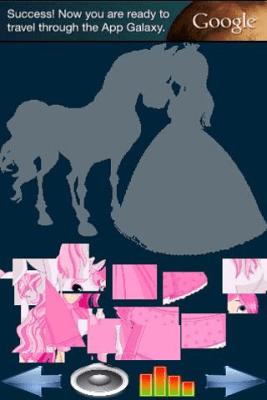 Screenshot of the application Assemble the princess figure - #1