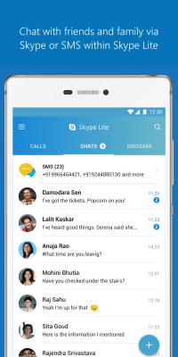 Screenshot of the application Skype Lite - #1