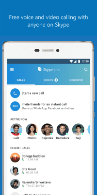 Screenshot of the application Skype Lite - #2