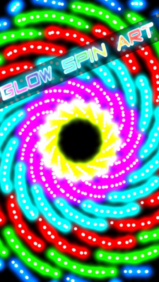 Screenshot of the application Glow Spin Art - #1