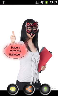 Screenshot of the application Photo talks Halloween - #8