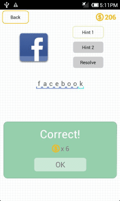 Screenshot of the application App Logo Quiz - #5