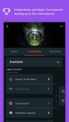 Screenshot of the application Dota Pro Circuit - #6