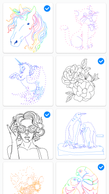 Screenshot of the application Dot to Dot to Coloring - #1