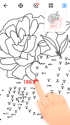 Screenshot of the application Dot to Dot to Coloring - #2