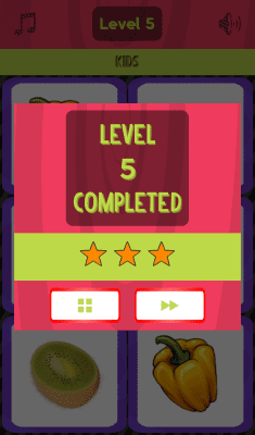 Screenshot of the application Kids memory game - #4