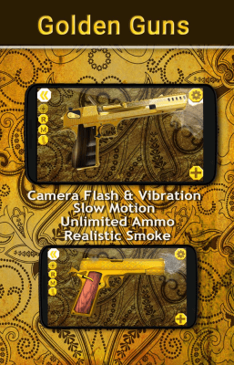 Screenshot of the application Golden Guns Gun Simulator - #1