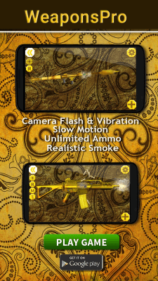 Screenshot of the application Golden Guns Gun Simulator - #3
