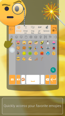 Screenshot of the application ai.type Emoji Keyboard plugin - #6