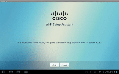 Screenshot of the application Cisco Network Setup Assistant - #1