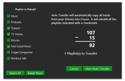 Screenshot of the application SharePod - #3