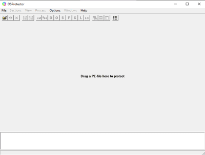 Screenshot of the application OSProtector - #1
