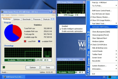 Screenshot of the application RAM Saver Pro - #2
