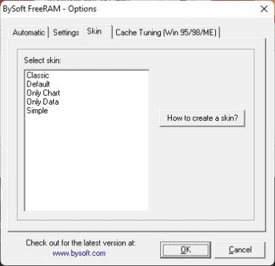 Screenshot of the application FreeRAM - #4
