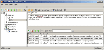 Screenshot of the application Clipboard Help Spell - #1