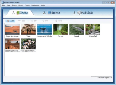 Screenshot of the application Flash Banner Creator - #1