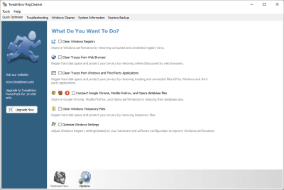 Screenshot of the application TweakNow RegCleaner - #1