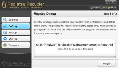 Screenshot of the application Registry Recycler - #2