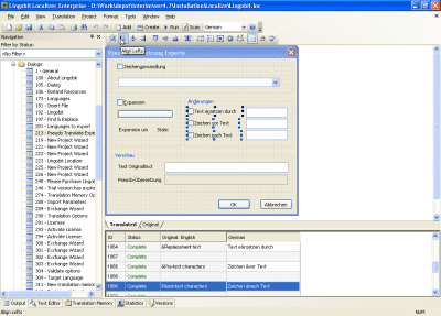 Screenshot of the application Lingobit Localizer - #1