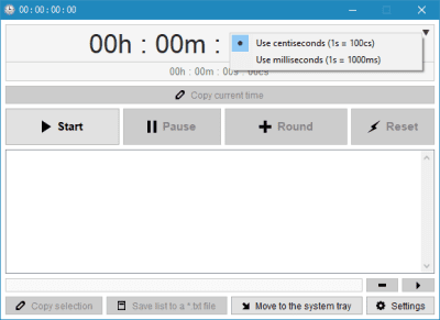 Screenshot of the application 2xDSoft Timer - #2