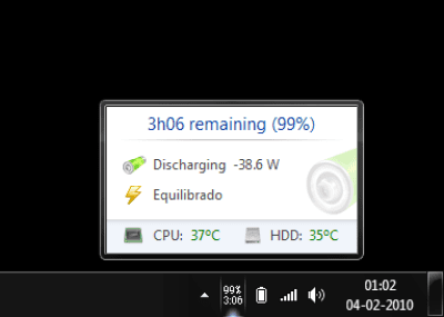 Screenshot of the application BatteryCare - #5