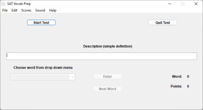 Screenshot of the application SAT Vocab Prep - #1