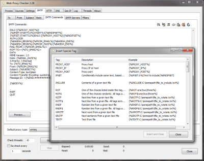 Screenshot of the application Web Proxy Checker - #4