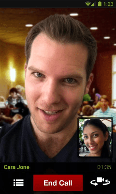 Screenshot of the application Fring - #3