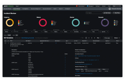 Screenshot of the application Splunk - #1