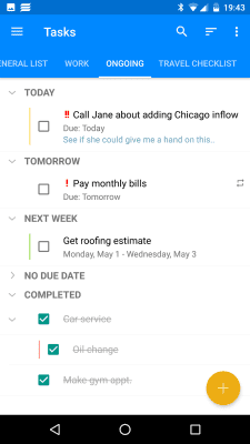 Screenshot of the application EssentialPIM - #4