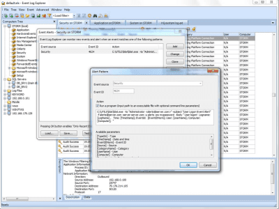 Screenshot of the application Event Log Explorer - #4