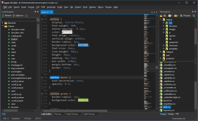 Screenshot of the application Rapid CSS - #2