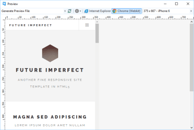 Screenshot of the application Rapid CSS - #6