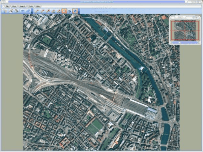 Screenshot of the application Transnavicom Satellite Map of Zurich - #1