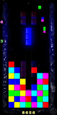 Screenshot of the application TETCOLOR - color tetris - #1