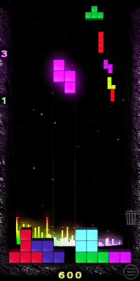 Screenshot of the application TETCOLOR - color tetris - #2
