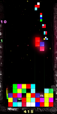 Screenshot of the application TETCOLOR - color tetris - #4