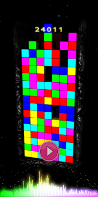 Screenshot of the application TETCOLOR - color tetris - #6