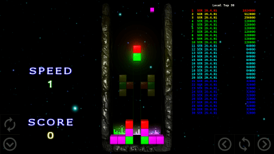 Screenshot of the application TETCOLOR - color tetris - #7