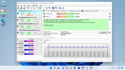 Screenshot of the application Hard Disk Sentinel Standard - #1