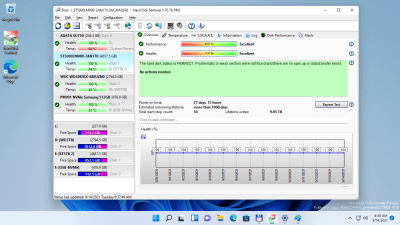 Screenshot of the application Hard Disk Sentinel Standard - #2