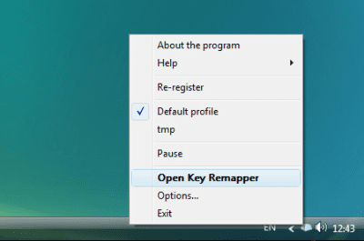 Screenshot of the application ATNSoft Key Remapper - #4