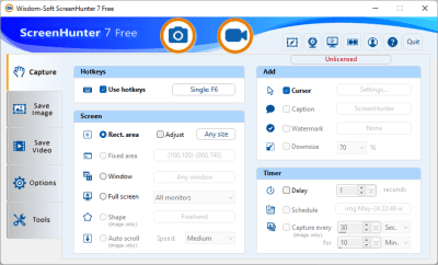 Screenshot of the application ScreenHunter Free - #1
