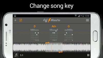 Screenshot of the application Riff Maestro - #4