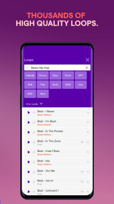 Screenshot of the application Soundtrap Studio - #3