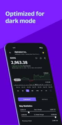 Screenshot of the application Yahoo Finance - #5
